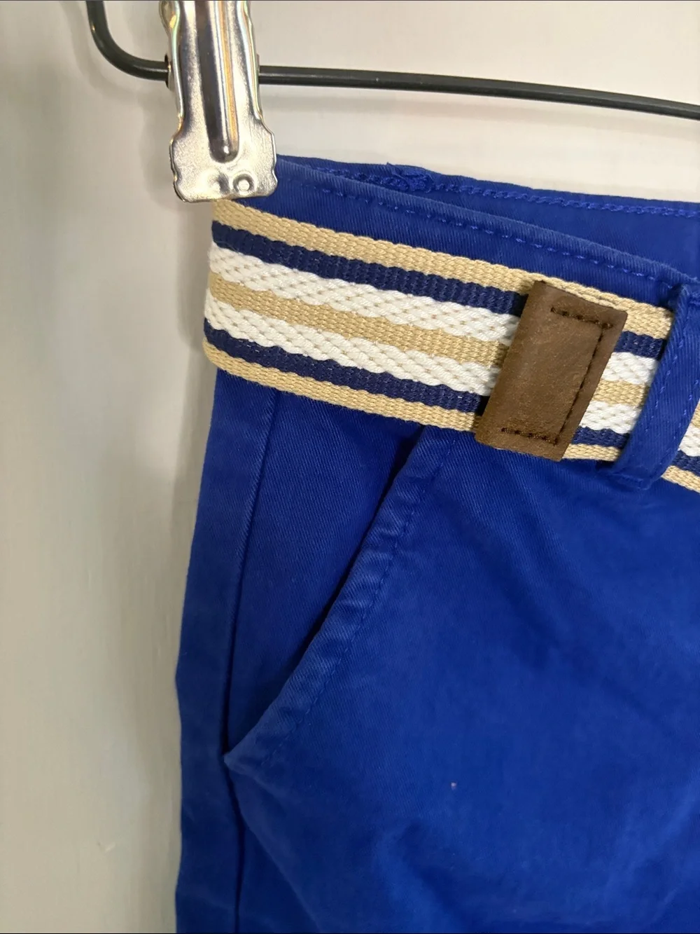 Gymboree blue Easter embroidered short sleeve shirt & matching pants Size 4T